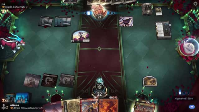 Watch MTG Arena Video Replay - Alesha, Who Laughs at Fate by saitama VS Tergrid, God of Fright by zin - Historic Brawl