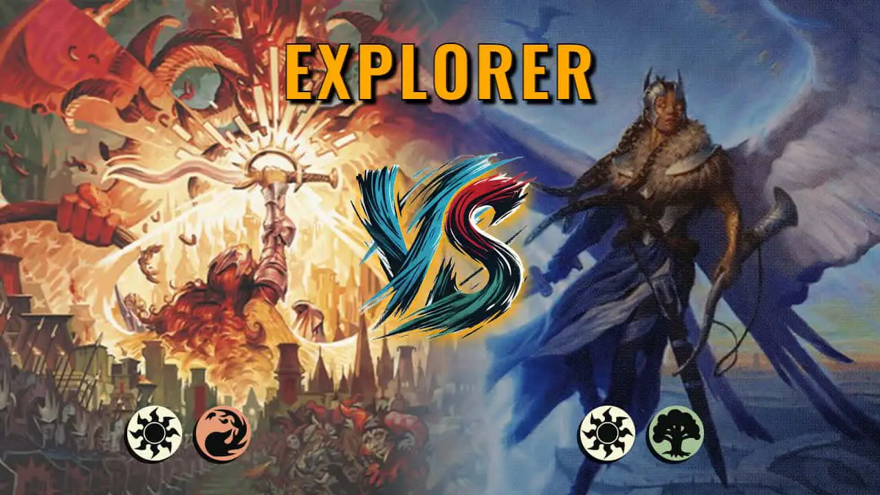 Watch MTG Arena Explorer Video - Boros Midrange by Khat VS Selesnya Aggro by UnknownID - 1d6ca8