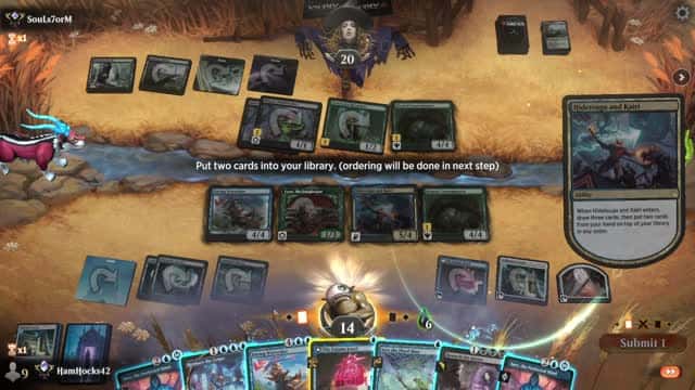 Watch MTG Arena Video Replay - Dimir Midrange by HamHocks42 VS Golgari Aggro by SouLs7orM - Standard Ranked