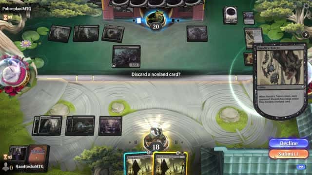 Watch MTG Arena Video Replay - Orzhov Midrange by HamHocksMTG VS Mono Black Midrange by PobreplaniMTG - Explorer Play