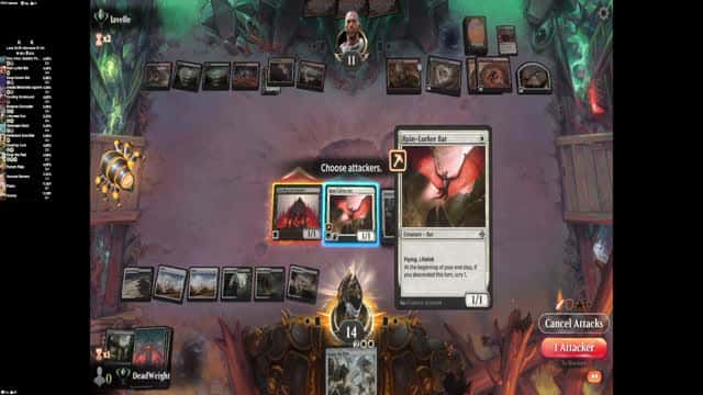 Watch MTG Arena Video Replay - Orzhov Aggro by DeadWeight VS Rakdos Midrange by lavelle - Standard Ranked