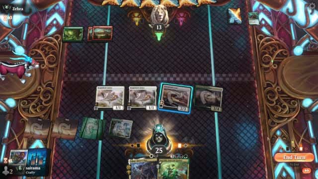 Watch MTG Arena Video Replay - Abzan Aggro by saitama VS Naya Aggro by Zebra - Premier Draft Ranked