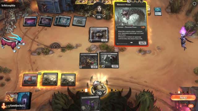 Watch MTG Arena Video Replay - Rakdos Midrange by HamHocks42 VS Azorius Midrange by Schitzophia - Explorer Challenge Match