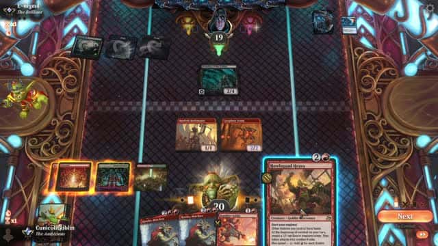 Watch MTG Arena Video Replay - Gruul Aggro by CunicoliGoblin VS Dimir Midrange by E-nigm4 - Standard Traditional Ranked