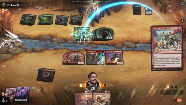 Watch MTG Arena Video Replay - Mono Red Midrange by Numbskull VS Gruul Midrange by Prokane99 - Quick Draft Ranked