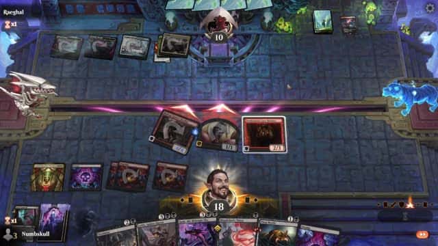 Watch MTG Arena Video Replay - Rakdos Midrange by Numbskull VS 5 Color Midrange by Raeghal - Chromatic Cube Draft