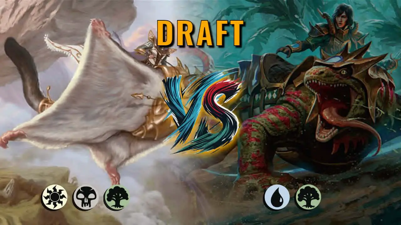 Watch MTG Arena Draft Video - Abzan Aggro by saitama VS Simic Aggro by CPT5383 - 21a9ab