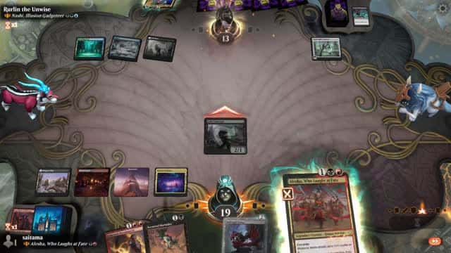 Watch MTG Arena Video Replay - Alesha, Who Laughs at Fate by saitama VS Nashi, Illusion Gadgeteer by Rurlin the Unwise - Historic Brawl