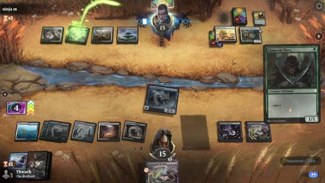 Watch MTG Arena Video Replay - Esper Aggro by Yhwach VS Selesnya Midrange by ninja m - Standard Event