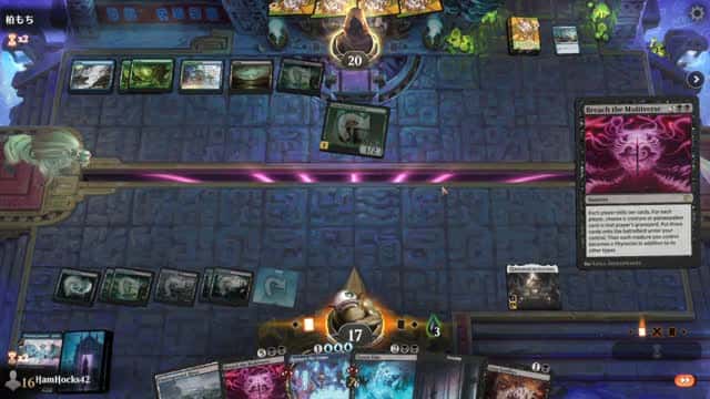 Watch MTG Arena Video Replay - Dimir Midrange by HamHocks42 VS Sultai Aggro by 柏もち - Standard Play