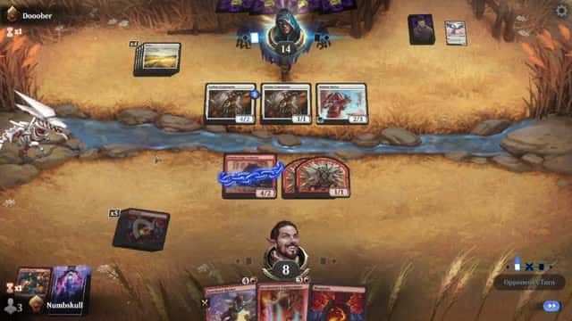 Watch MTG Arena Video Replay - Mono Red Midrange by Numbskull VS Mono White Aggro by Dooober - Quick Draft Ranked