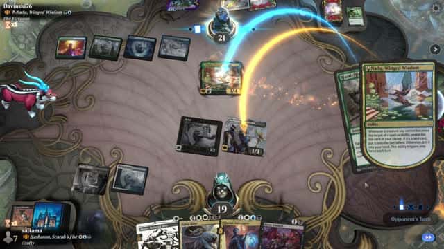 Watch MTG Arena Video Replay - Hashaton, Scarab's Fist by saitama VS A-Nadu, Winged Wisdom by Davinski76 - Historic Brawl