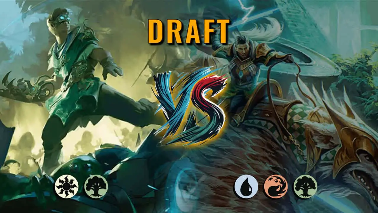 Watch MTG Arena Draft Video - Selesnya Aggro by saitama VS Temur Aggro by WhiteHuman - 01cfa7