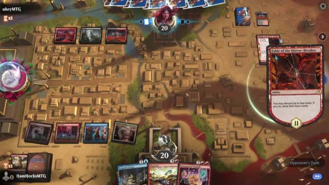 Watch MTG Arena Video Replay - Grixis Control by HamHocksMTG VS Mardu Midrange by ukeyMTG - Explorer Play