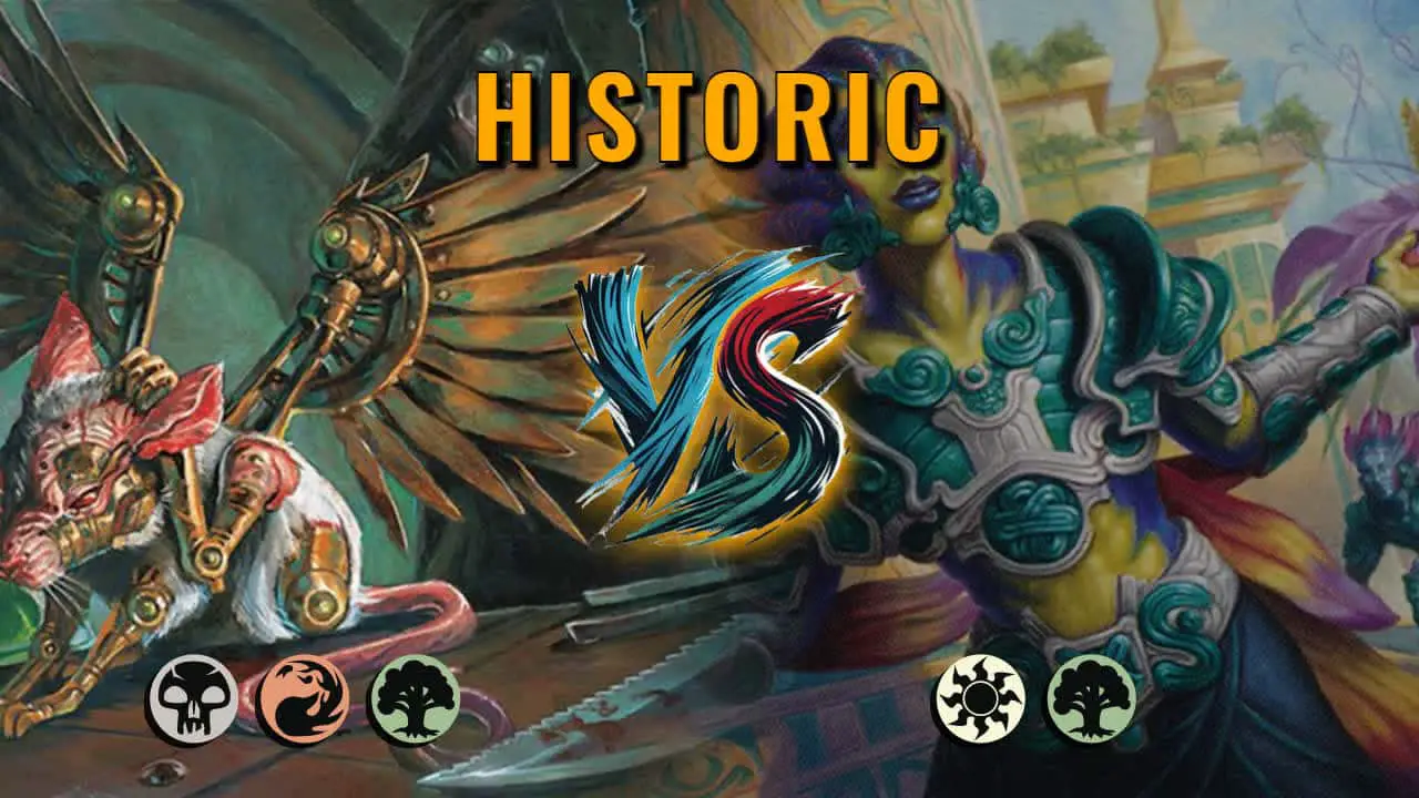 Watch MTG Arena Historic Video - Jund Midrange by saitama VS Selesnya Midrange by zabron - 09c2f6