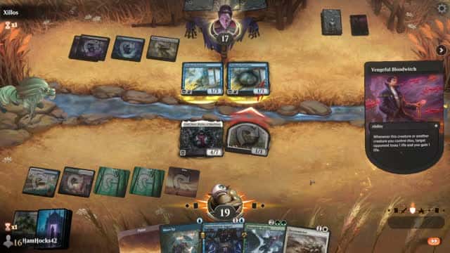 Watch MTG Arena Video Replay - Bant Midrange by HamHocks42 VS Esper Aggro by Xillos - Standard Play