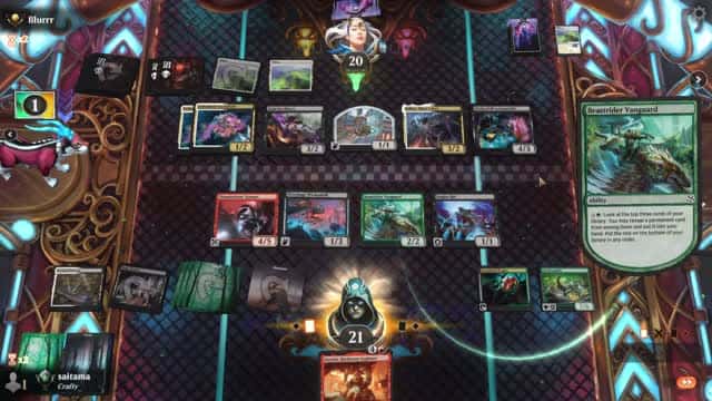 Watch MTG Arena Video Replay - UBRG Midrange by saitama VS Orzhov Midrange by Blurrr - Premier Draft Ranked