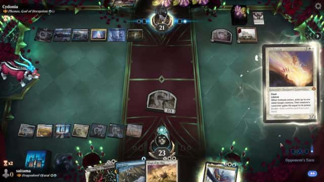 Watch MTG Arena Video Replay - Dragonlord Ojutai by saitama VS Phenax, God of Deception by Cydonia - MWM Brawl Builder