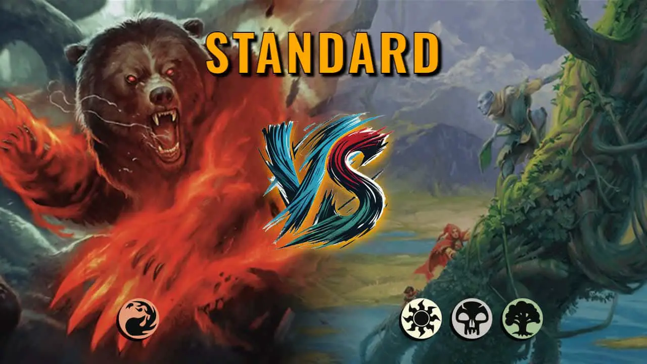 Watch MTG Arena Standard Video - Mono Red Aggro by CunicoliGoblin VS Abzan Control by delta - 9a4e3e