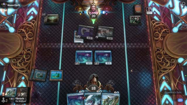 Watch MTG Arena Video Replay - Mono Blue Aggro by Yhwach VS Mono Black Aggro by ManesVarl1 - Standard Ranked