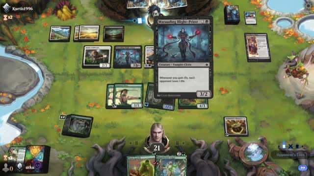 Watch MTG Arena Video Replay - Mono Green Midrange by utku VS Orzhov Midrange by Kurtis1996 - Standard Ranked