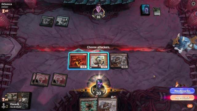 Watch MTG Arena Video Replay - Mono Red Aggro by Yhwach VS Dimir Aggro by DrJozeca - MWM Standard Pauper