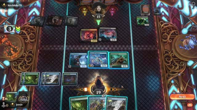 Watch MTG Arena Video Replay - Sultai Midrange by jerejv VS Rakdos Midrange by hitchhike79 - Premier Draft Ranked