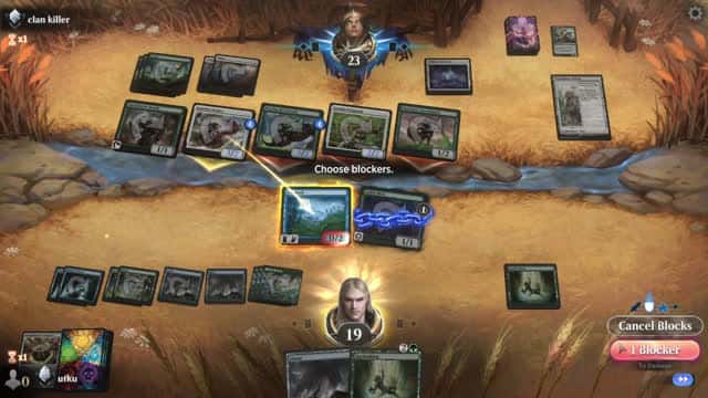 Watch MTG Arena Video Replay - Simic Midrange by utku VS Selesnya Aggro by clan killer - Standard Ranked