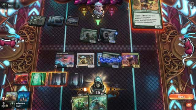 Watch MTG Arena Video Replay - Jund Midrange by saitama VS Sultai Aggro by Fray - Premier Draft Ranked