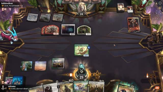 Watch MTG Arena Video Replay - Sythis, Harvest's Hand by saitama VS Ajani, Nacatl Pariah by fabbiosilent - Historic Brawl