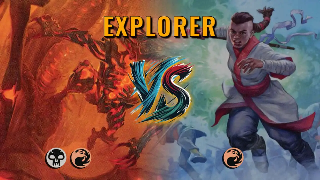 Watch MTG Arena Explorer Video - Rakdos Aggro by Yhwach VS Mono Red Aggro by Drakula - 5d4d32