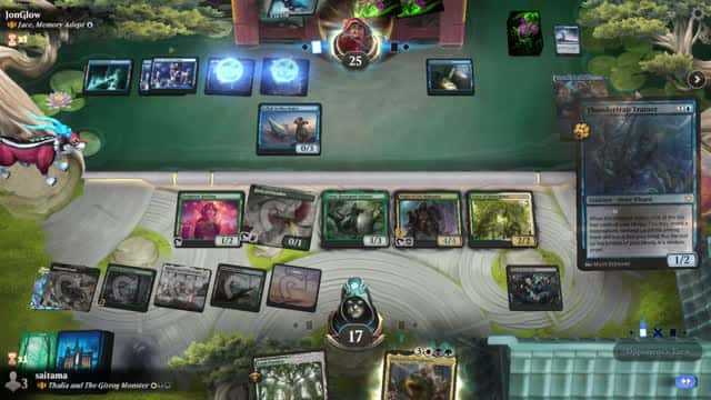 Watch MTG Arena Video Replay - Thalia and The Gitrog Monster by saitama VS Jace, Memory Adept by JonGlow - Historic Brawl