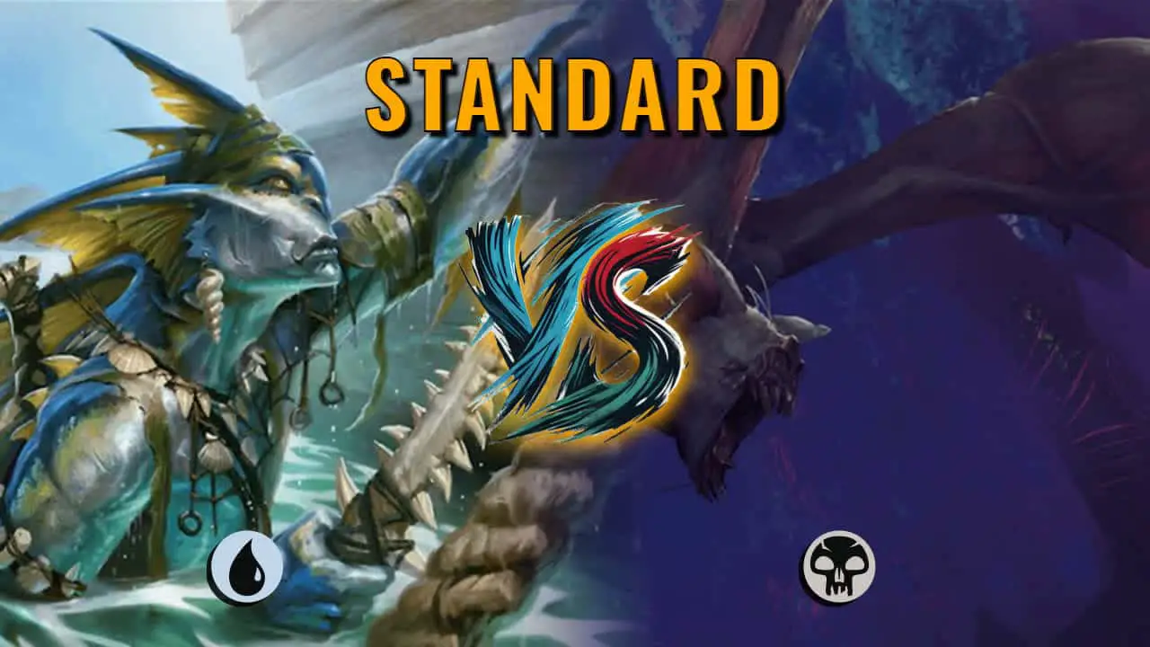 Watch MTG Arena Standard Video - Mono Blue Aggro by Yhwach VS Mono Black Aggro by ManesVarl1 - 410d39