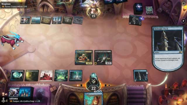 Watch MTG Arena Video Replay - Tasigur, the Golden Fang by saitama VS Narset Transcendent by Maginus - MWM Brawl Builder