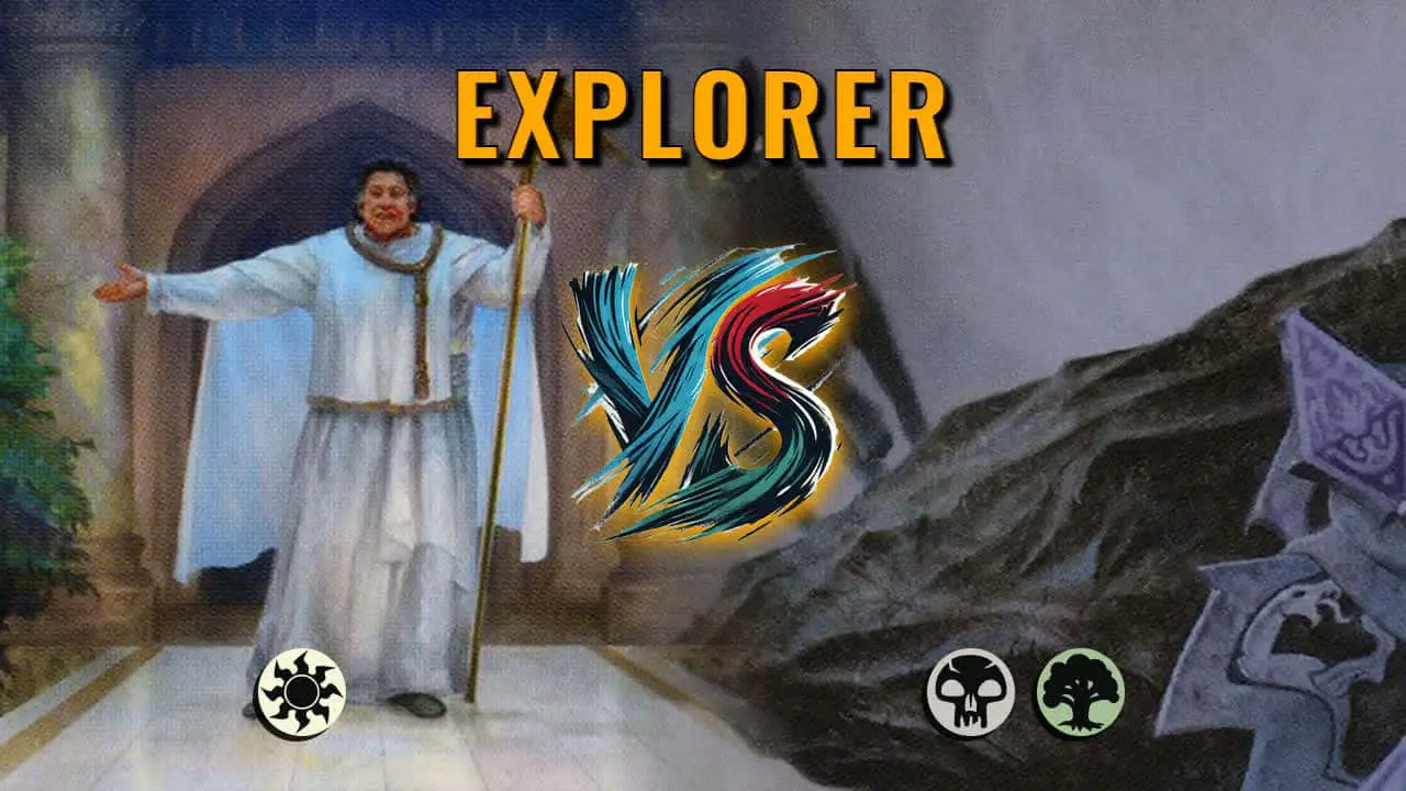 Watch MTG Arena Explorer Video - Mono White Aggro by Khat VS Golgari Midrange by KILLA BODILLA 318 - 43f395