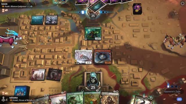 Watch MTG Arena Video Replay - Jetmir, Nexus of Revels by saitama VS Nashi, Illusion Gadgeteer by Jason - Historic Brawl