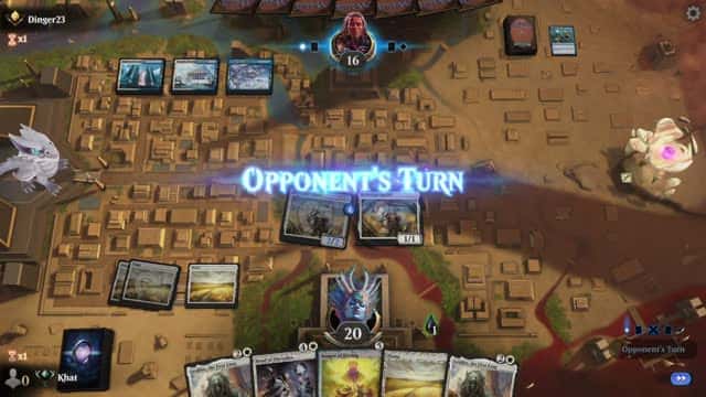 Watch MTG Arena Video Replay - Mono White Aggro by Khat VS Azorius Control by Dinger23 - Explorer Ranked