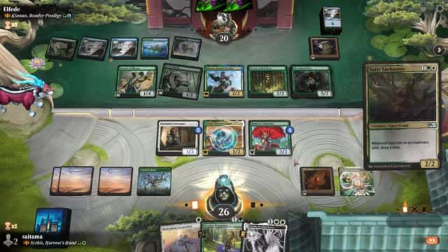 Watch MTG Arena Video Replay - Sythis, Harvest's Hand by saitama VS Kinnan, Bonder Prodigy by Elfede - Historic Brawl