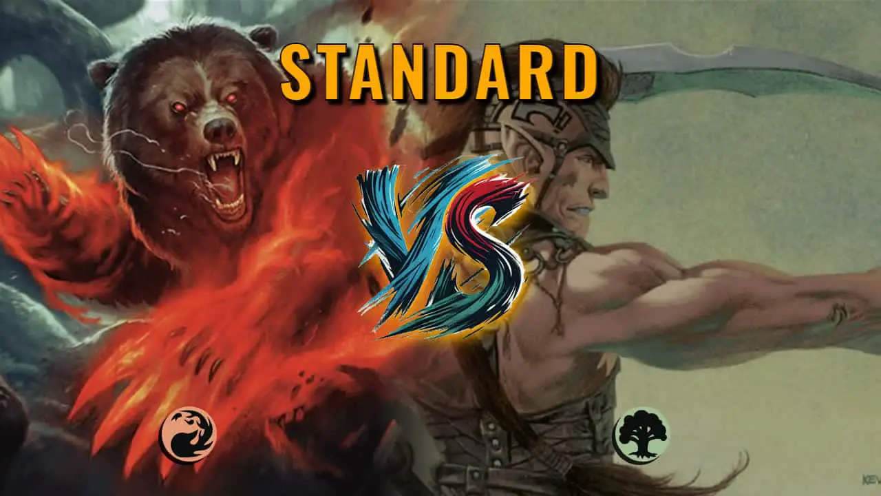 Watch MTG Arena Standard Video - Mono Red Aggro by CunicoliGoblin VS Mono Green Aggro by RNotsoP - 2ad718