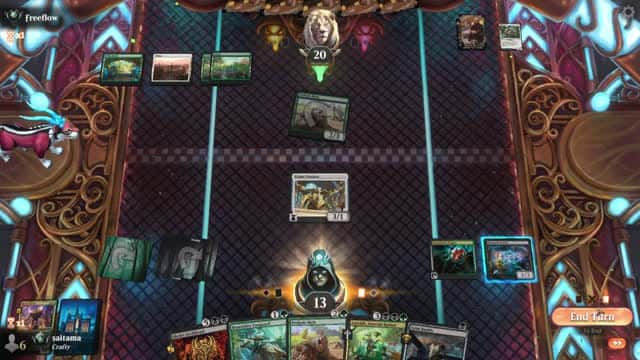 Watch MTG Arena Video Replay - Jund Midrange by saitama VS Bant Midrange by Freeflow - Premier Draft Ranked