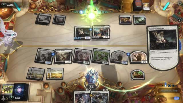 Watch MTG Arena Video Replay - Mono White Aggro by Khat VS Mono White Aggro by md86 - Explorer Ranked