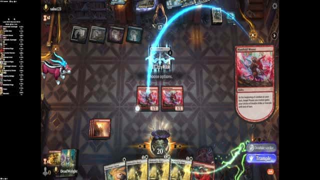 Watch MTG Arena Video Replay - Boros Aggro by DeadWeight VS Esper Midrange by saba123 - Standard Ranked