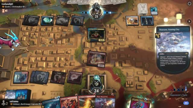 Watch MTG Arena Video Replay - Balmor, Battlemage Captain by saitama VS Rusko, Clockmaker by 1snlandg0 - Historic Brawl