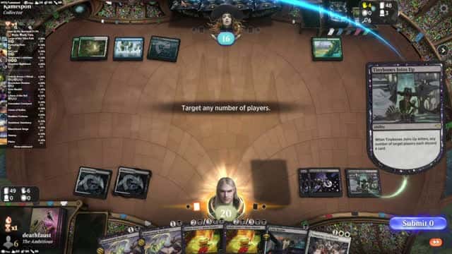 Watch MTG Arena Video Replay - Orzhov Midrange by deathfaust VS WUBG Midrange by Kamespon - Standard Tournament Match