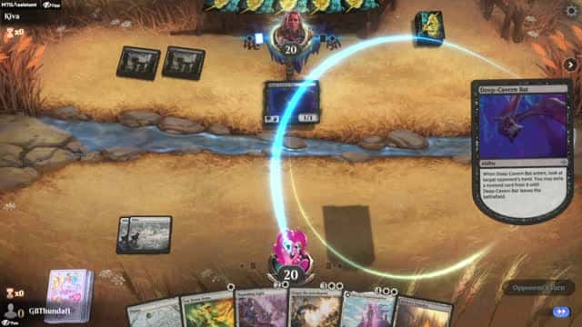 Watch MTG Arena Video Replay - Mono White Midrange by GBThundaII VS Mono Black Aggro by Kiva - Standard Play