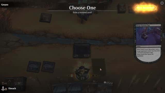 Watch MTG Arena Video Replay - Mono Black Midrange by Yhwach VS Izzet Aggro by Gaspaa - Standard Event