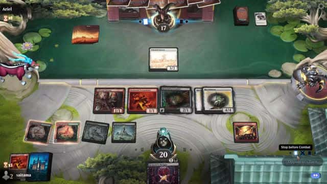 Watch MTG Arena Video Replay - Rakdos Midrange by saitama VS Mono White Aggro by Ariel - MWM Historic Pauper