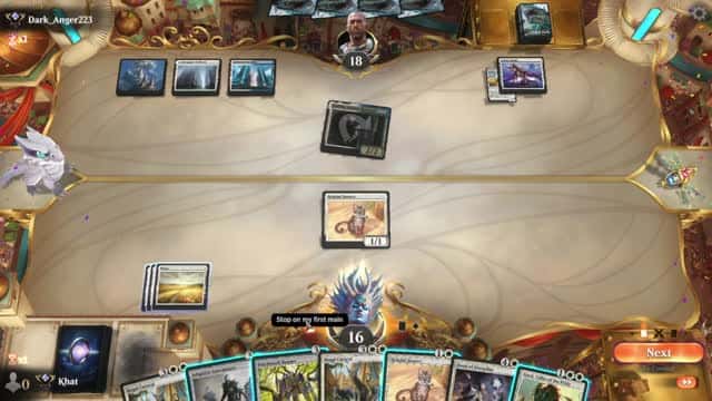 Watch MTG Arena Video Replay - Mono White Midrange by Khat VS Azorius Control by Dark_Anger223 - Explorer Ranked