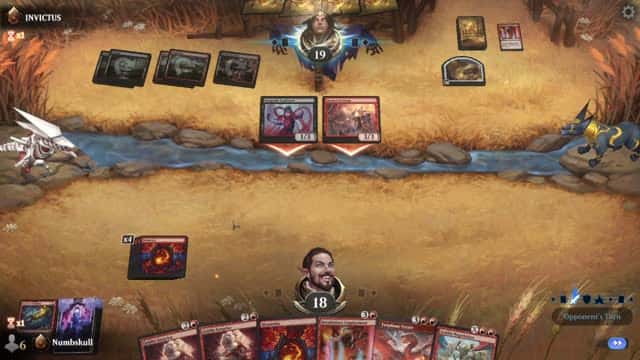 Watch MTG Arena Video Replay - Mono Red Midrange by Numbskull VS Rakdos Midrange by INVICTUS - Quick Draft Ranked