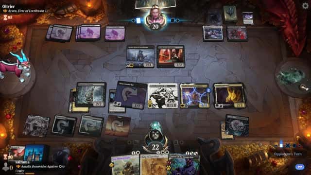 Watch MTG Arena Video Replay - Amalia Benavides Aguirre by saitama VS Ayara, First of Locthwain by Olivier - Historic Brawl